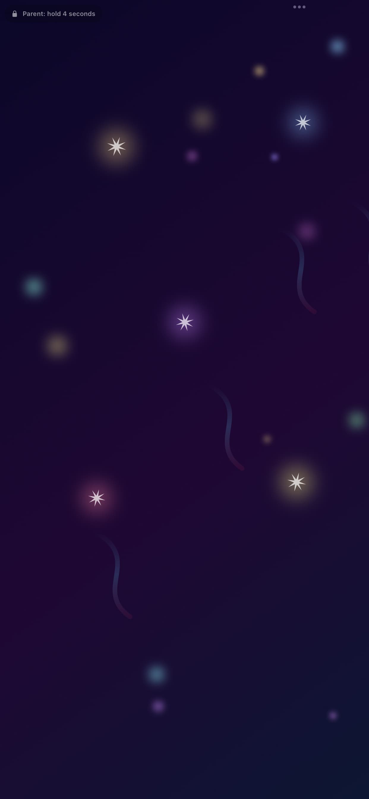 Every tap and finger trail becomes a glowing star, a ribbon of color, and an optional soft chime.